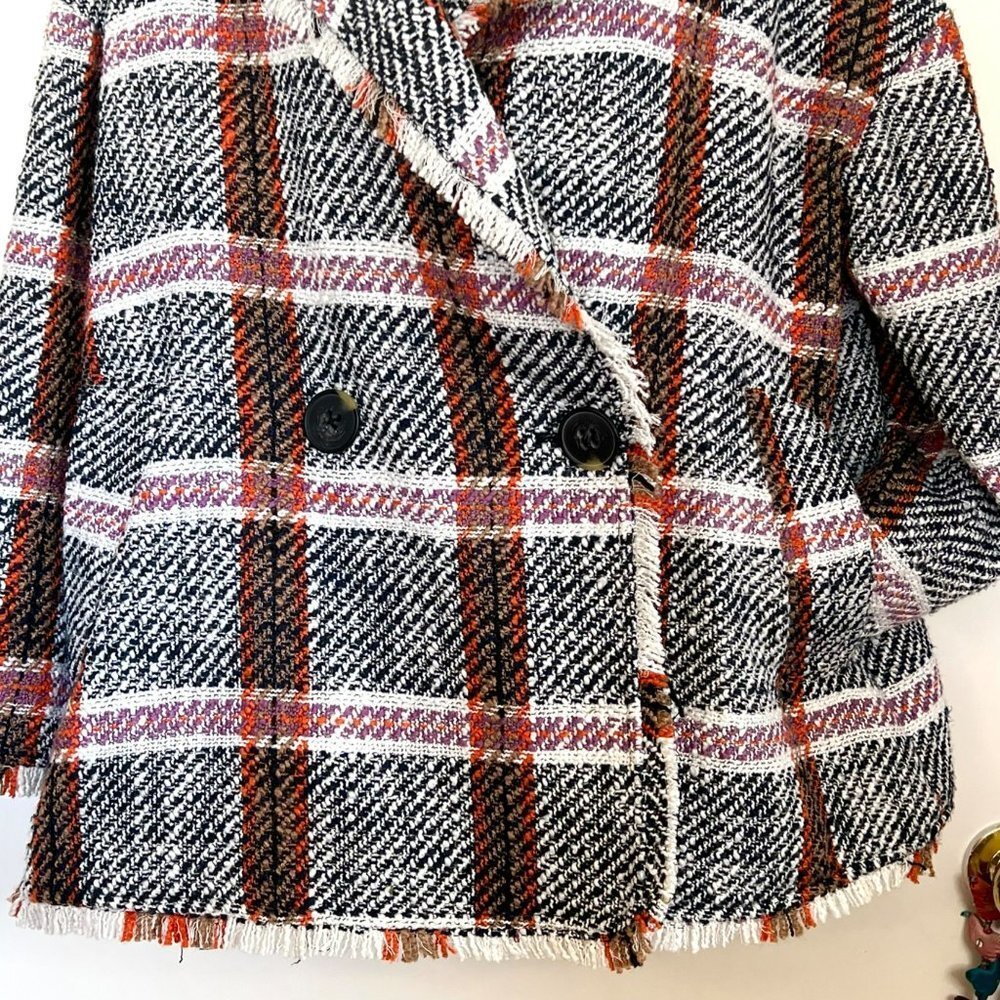 NWOT ANTHRO EVA FRANKO “CARRIE” DOUBLE BREASTED PLAID JACKET - Picture 9 of 15